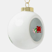 Boule En Céramique Équipe De Pays De Galles De Rugby Dragon (Gauche)