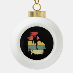 Boule En Céramique Escalade rocheuse Vintage