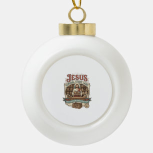 Boule En Céramique étiquette de magasin général Jésus Magasin général