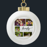 Boule En Céramique Famille toujours pour 5 photo Collage Citation Swe<br><div class="desc">Citation d'amour de famille douce et courte avec collage photo de famille. Ça fait un grand souvenir.</div>