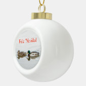 Boule En Céramique Feliz Navidad - Mallards (Droite)