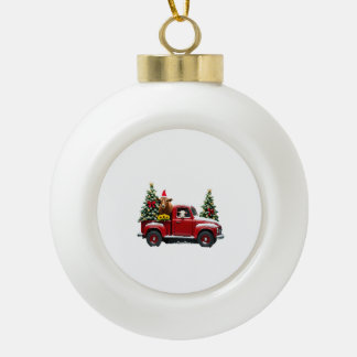 Boule En Céramique Ferme de Noël (2)