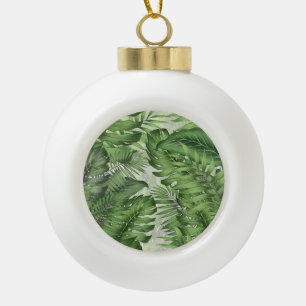 Boule En Céramique Feuilles de jungle tropicale : arrière - plans flo