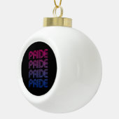 Boule En Céramique Fierté Rétro Bisexuelle (Droite)