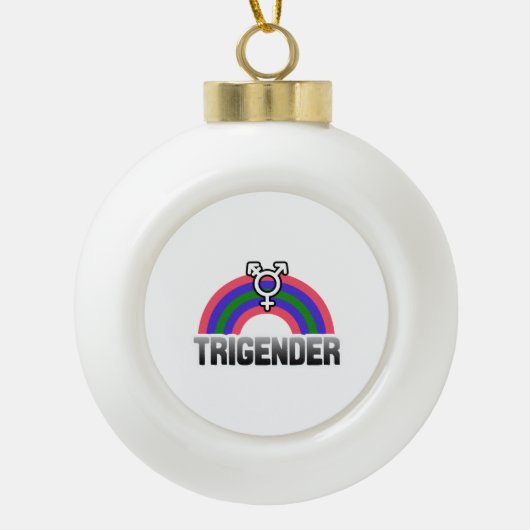 Boule En Céramique Fierté trigender (Devant)