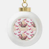 Boule En Céramique Fleurs d'aquarelle dans les enveloppes : motif tra (Devant)