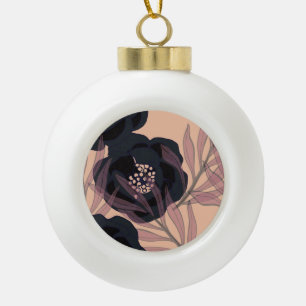Boule En Céramique Floral abstract elegance, artistic background.