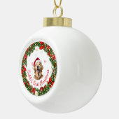 Boule En Céramique Floral First Christmas Classsaké pour animaux (Droite)