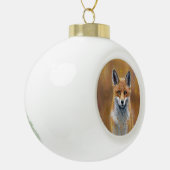 Boule En Céramique Fox Christmas Decoration (Gauche)