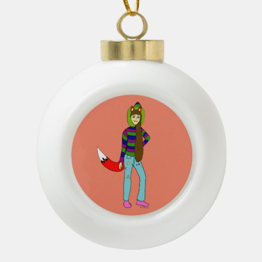 Boule En Céramique foxgirl (Devant)