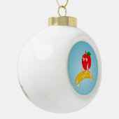 Boule En Céramique Fruit d'ostéopathe drôle Pomme Straightening une b (Gauche)