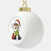 Boule En Céramique Funny Pickle Santa Claus (Droite)