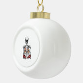 Boule En Céramique Funny Skeleton Citrouille Fall (Droite)