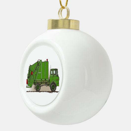 Boule En Céramique Garbage Truck Green (Droite)