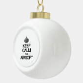 BOULE EN CÉRAMIQUE GARDER CALME ET AÉRODROME (Droite)
