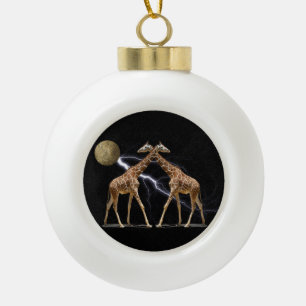 BOULE EN CÉRAMIQUE GIRAFES COSMIQUES