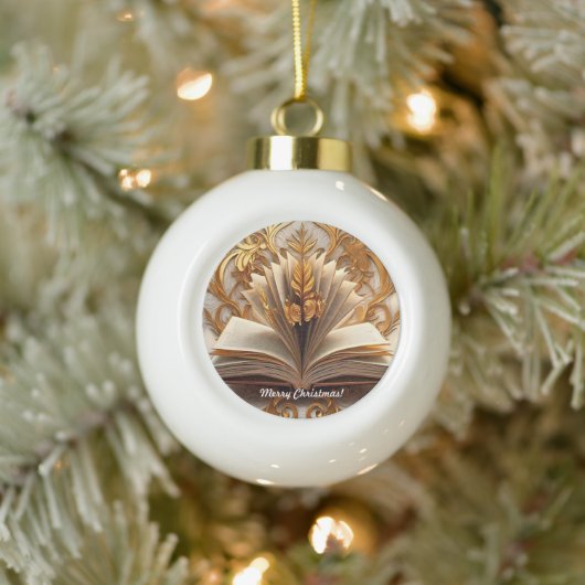 Boule En Céramique "Glow Golden Knowledge" (Arbre)