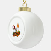 Boule En Céramique Gnomes citrouilles Automne automne mignon Hallowee (Droite)