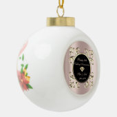 Boule En Céramique Gold Chic Rose Gold 50e anniversaire Mariage (Gauche)