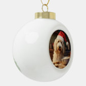 Boule En Céramique Goldendoodle Christmas Cookies Holiday (Gauche)