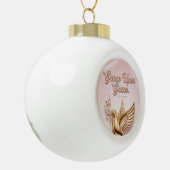 Boule En Céramique "Grace Upon Grace" Keepsake Ornament: (Gauche)