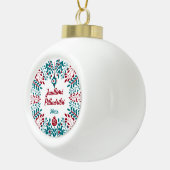 Boule En Céramique Groenland, Juullimi Pilluaritsi Joyeux Noël (Droite)