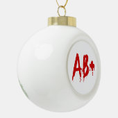 Boule En Céramique Groupe sanguin AB+ Positif #Hôpital d'horreur (Gauche)