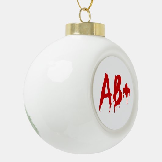 Boule En Céramique Groupe sanguin AB+ Positif #Hôpital d'horreur (Gauche)