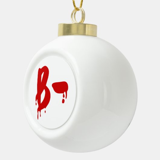 Boule En Céramique Groupe sanguin B- Hôpital d'horreur négatif (Droite)