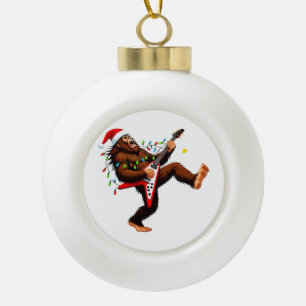 Boule En Céramique Guitare électrique Bigfoot Sasquatch Noël 2026