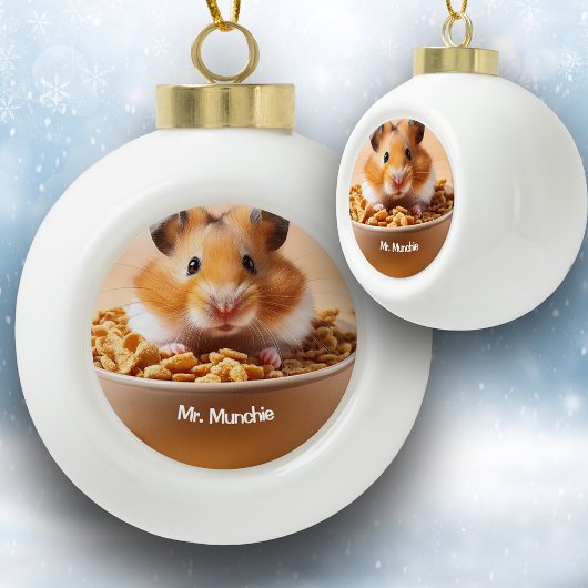 Boule En Céramique Hamster avec les Munches