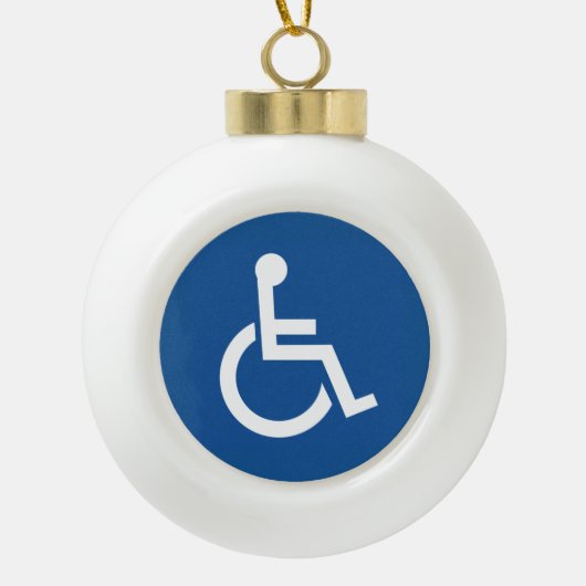 Boule En Céramique Handicapé (Devant)