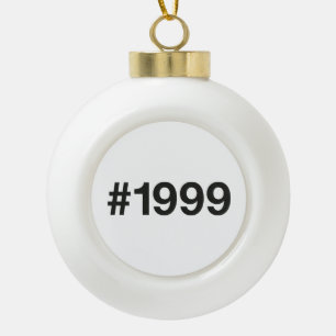 Boule En Céramique Hashtag 1999 26 Anniversaire