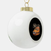 Boule En Céramique Hello Fall Funny Sloth Halloween pumkin Classic T- (Gauche)