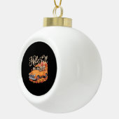 Boule En Céramique Hello Fall Funny Sloth Halloween pumkin Classic T- (Droite)