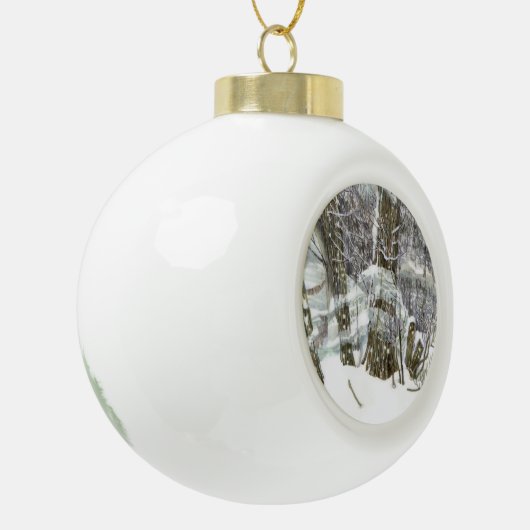 Boule En Céramique Hiver (Gauche)