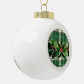 Boule En Céramique Holly on Christmas Plaid 5 (Gauche)