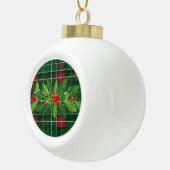 Boule En Céramique Holly on Christmas Plaid 8 (Droite)