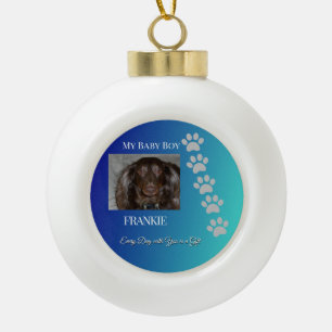 Boule En Céramique Hommage aux Animaux de Compagnie Empreintes de Pat