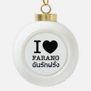 Boule En Céramique I Black Heart (Amour) Farang
