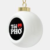 Boule En Céramique I Heart (Love) Pho (Tôi PHỞ) (Droite)