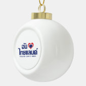 Boule En Céramique I Heart (Love) Thaïlande ♥ Langage thaï Script (Droite)