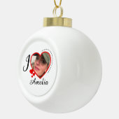 Boule En Céramique I Love My Girlfriend Custom Personalized (Droite)