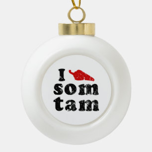 Boule En Céramique I Love Som Tam Tempi Thai Isan Lao Food