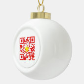 Boule En Céramique I Love Vietnam (Tôi Yêu Viêt Nam) Drapeau QR Code (Droite)