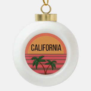 Boule En Céramique Idées de cadeaux de design mignon californien Palm