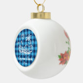 Boule En Céramique Îles Caïmans sur le Buffalo Bleu Vérifier Noël (Droite)