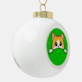 Boule En Céramique Illustration de chat mignon (Gauche)