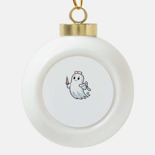 Boule En Céramique infirmière fantôme Classic T-Shirt_1 (Devant)