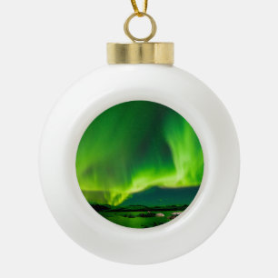 Boule En Céramique Islande Aurores Boréales